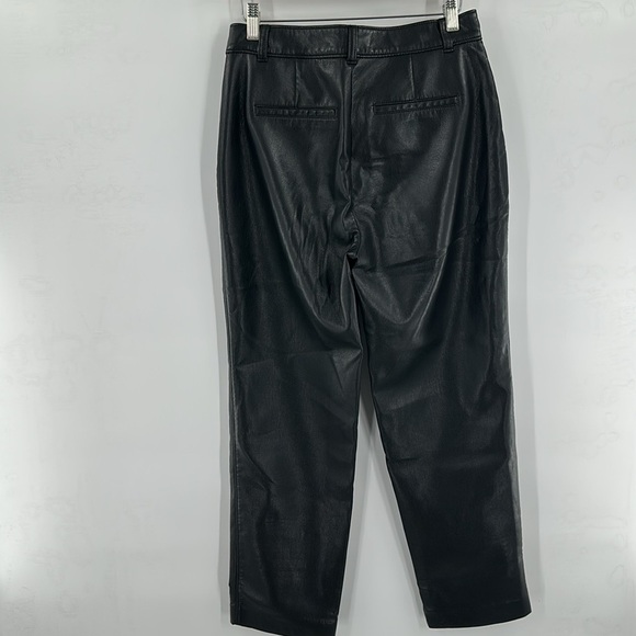 Babaton Command Cropped Pant Cropped Vegan Leather Pants Black 6 - Picture 7 of 8